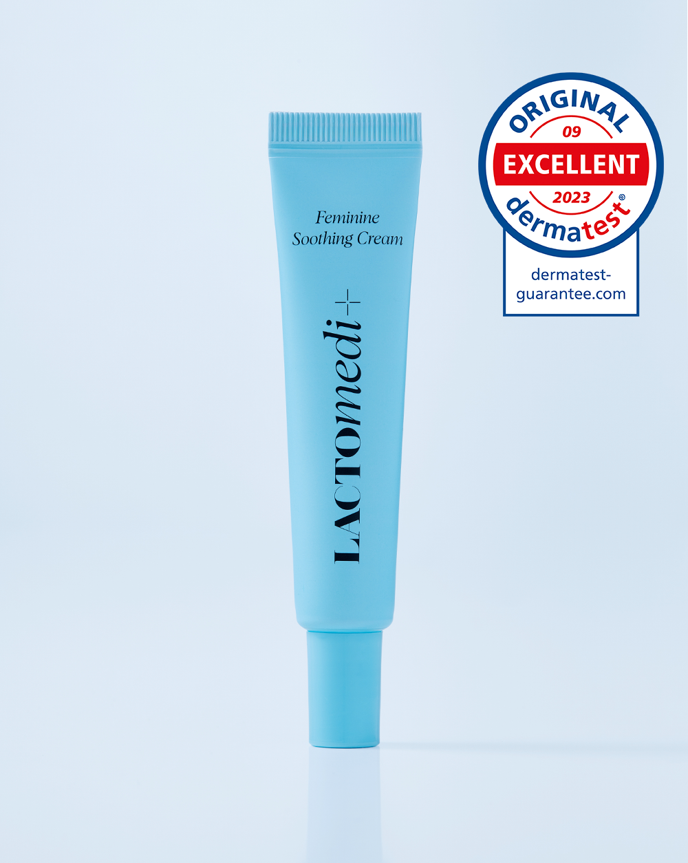 Feminine soothing cream with dermatest guarantee mark