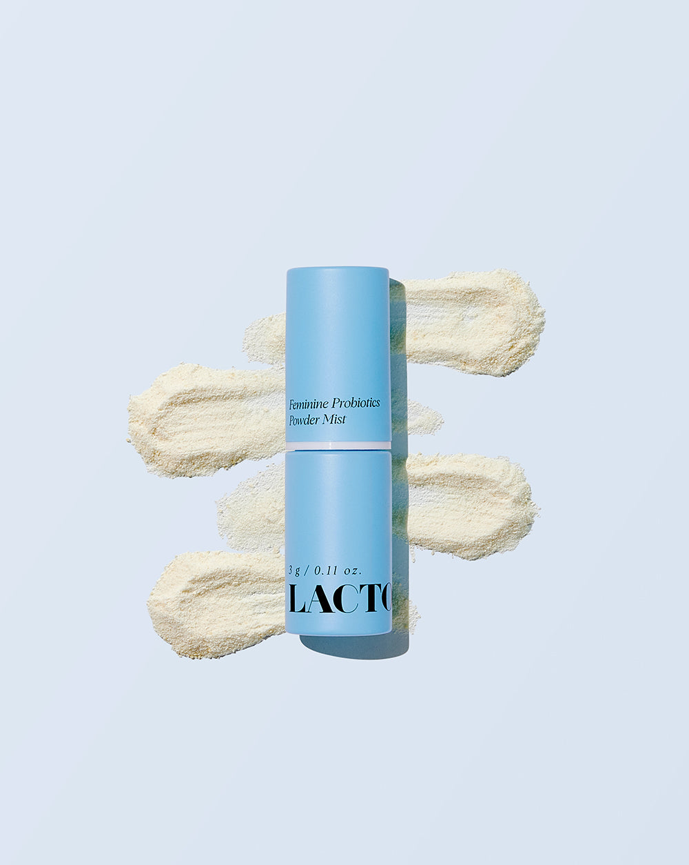 Feminine Probiotics Powder Mist with powder in the background