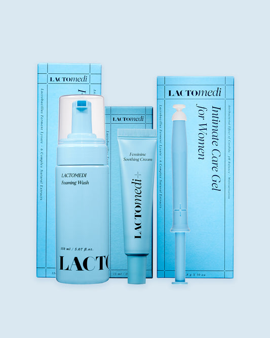 One Foaming Wash, One Soothing Cream, One Intimate Care Gel